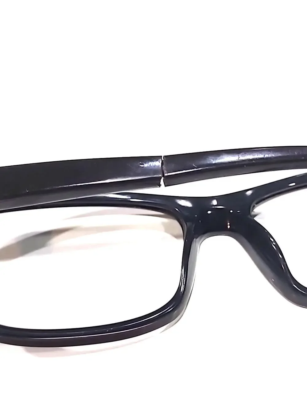 Mikli Starck Biocity PL1105 Crack Arm Brown Rectangle Eyeglasses 56-17 140 Read